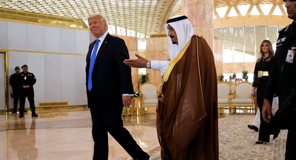 ترامب مع ملك السعودية